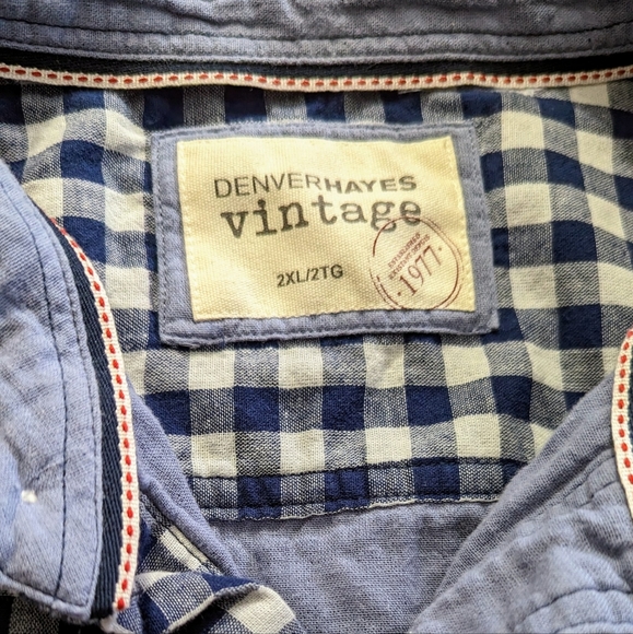 Denver Hayes Vintage brand, barely worn men's 2XL button up shirt - Picture 5 of 12